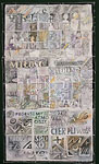 Agata Buchalik-Drzyzga - "BABILON" - 100x70 cm | papier ręcznie czerpany | 1998