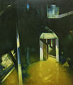 Telemach Pilitsidis - "Podwórka" (cykl) - 120 x 110 cm | olej | 1999