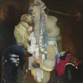 Telemach Pilitsidis - "Macierzyństwo" - 120 x 120 cm | olej | 1999