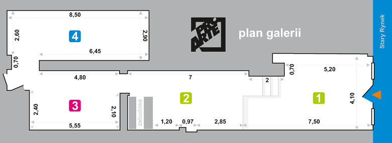 PRO ARTE - plan galerii