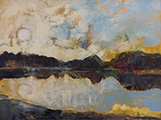 ARTYCI ZIM - Lidia Domagaa - Soce coraz niej, 2023, akryl na ptnie, 6080 cm